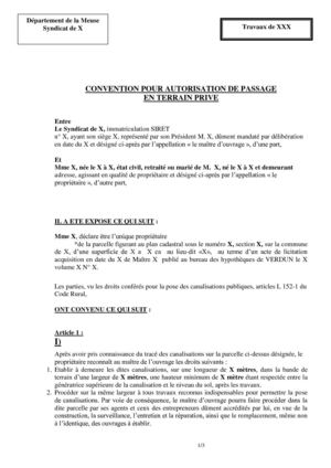 exemple de lettre de convention