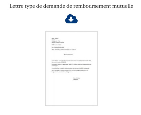 exemple de lettre de demande de remboursement mutuelle