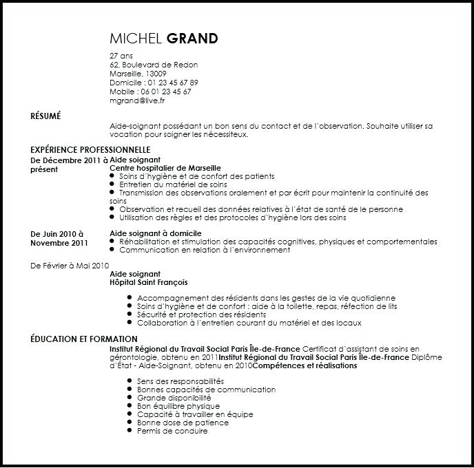 exemple de lettre de motivation pour aide a domicile