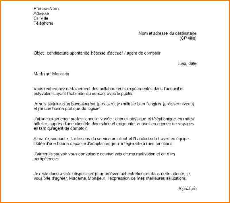 exemple de lettre de motivation pour une inscription