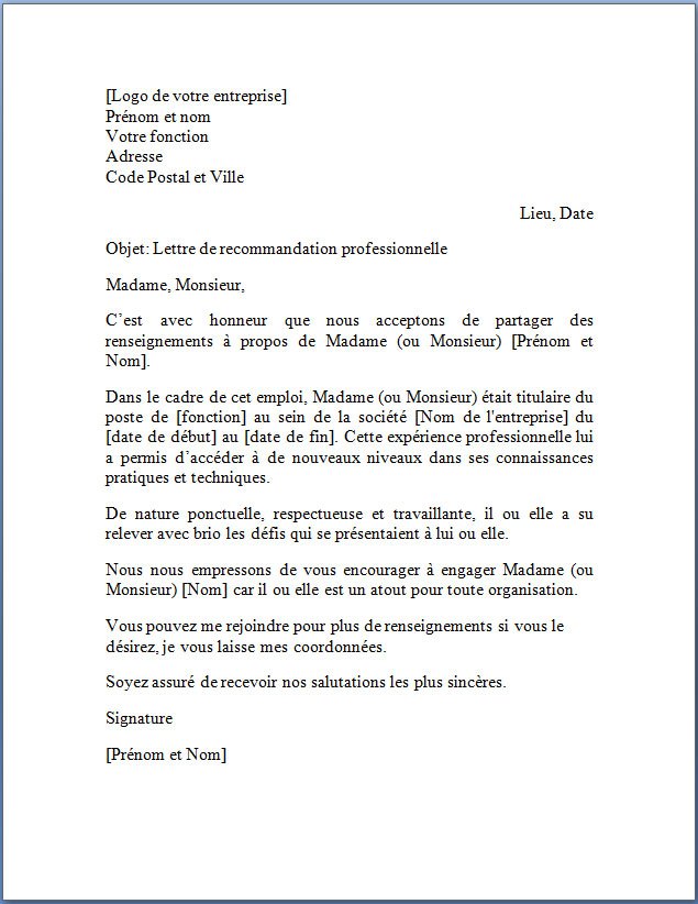 exemple de lettre de satisfaction