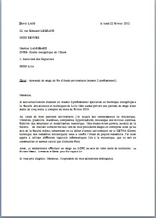 exemple de lettre motivation gratuite