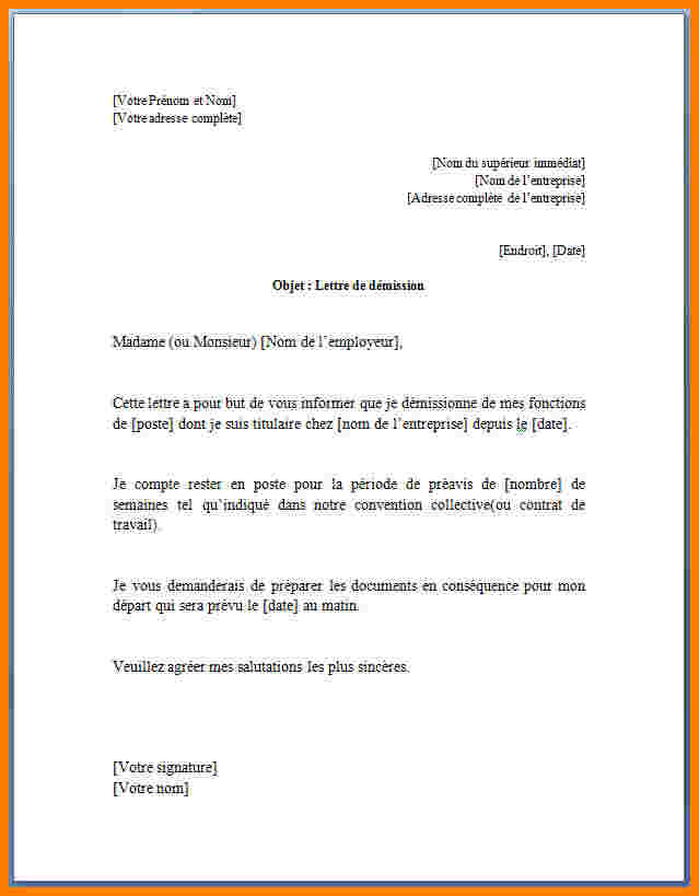exemple de lettre officielle