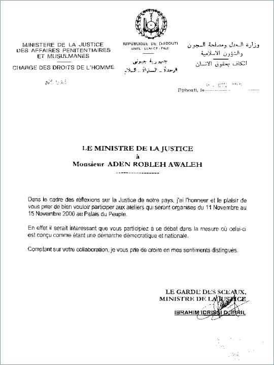 exemple de lettre pour invitation