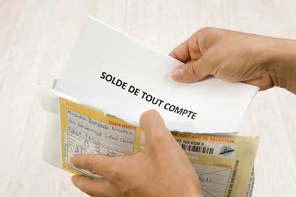 exemple de lettre pour solde de tout compte
