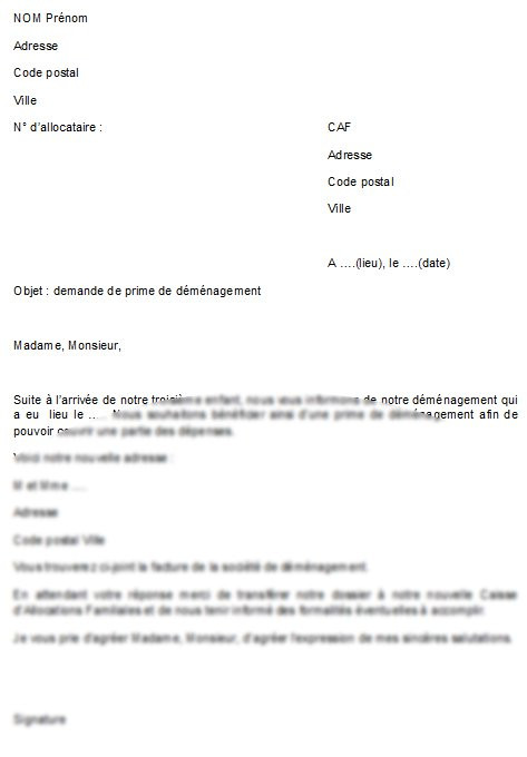 exemple de lettre reclamation prime pour l'emploi