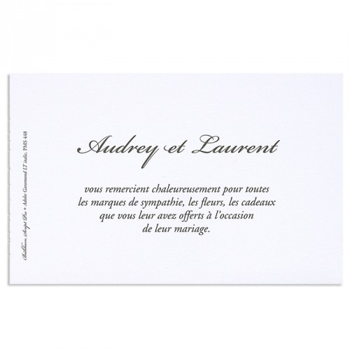 exemple de mot de remerciement mariage