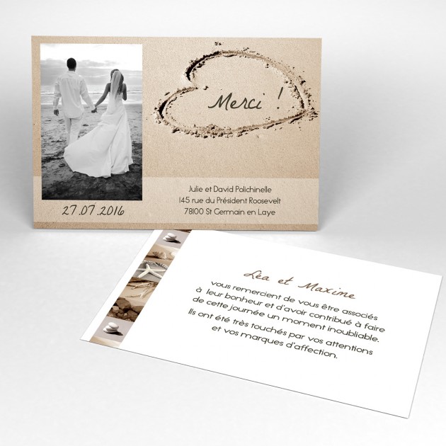 exemple de remerciement de mariage