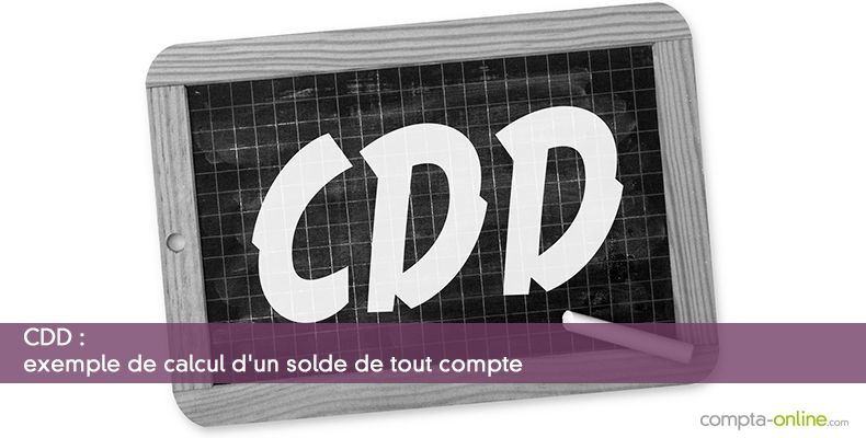exemple de solde de tout compte cdd