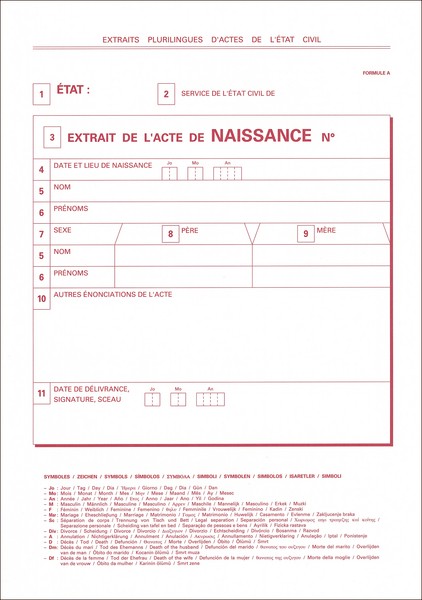 exemple extrait de naissance