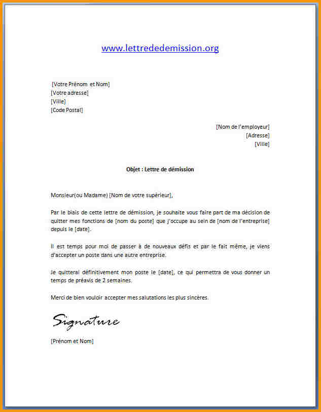 exemple lettre administrative