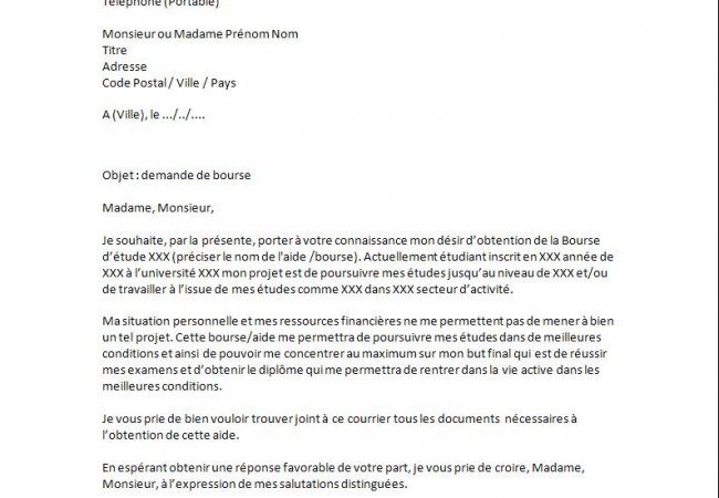 exemple lettre autorisation