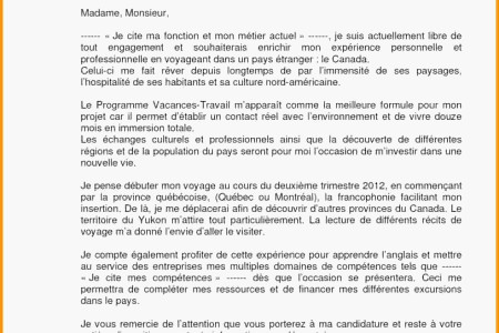 exemple lettre cv