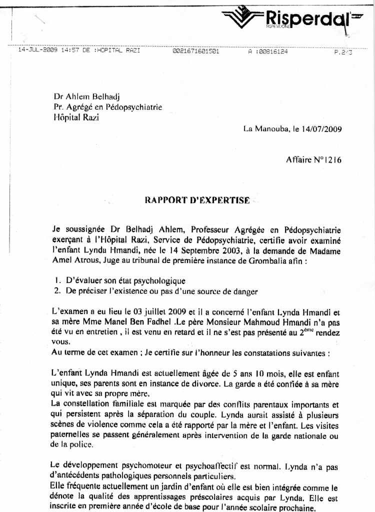 exemple lettre de doleance