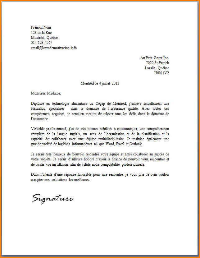 exemple lettre de motivation agent d'entretien gratuit