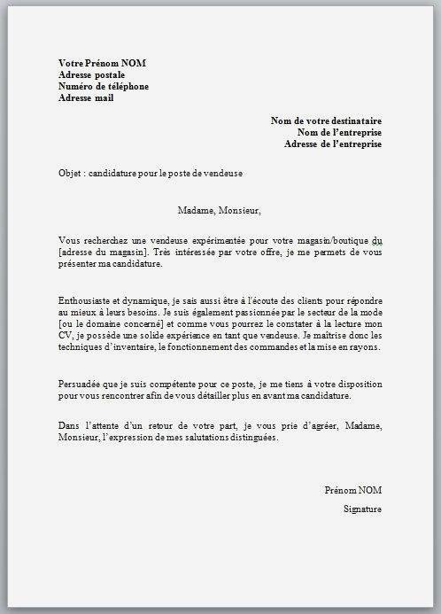 exemple lettre de motivation agent d'entretien gratuit