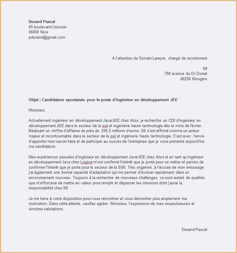 exemple lettre de motivation agent d'entretien gratuit