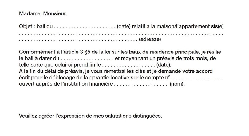 exemple lettre de renon