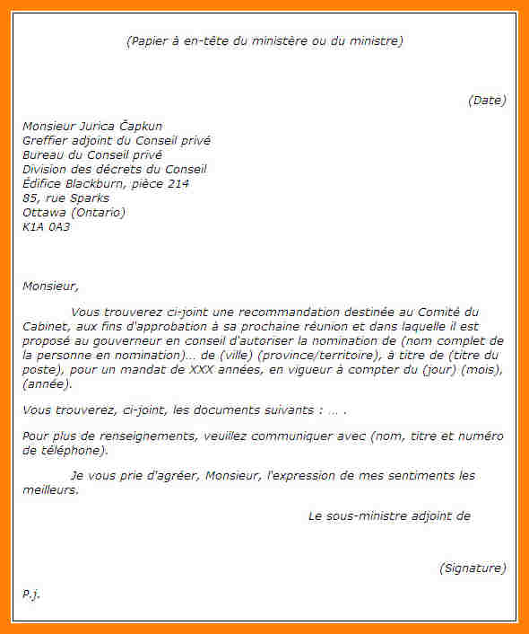 exemple lettre mandat