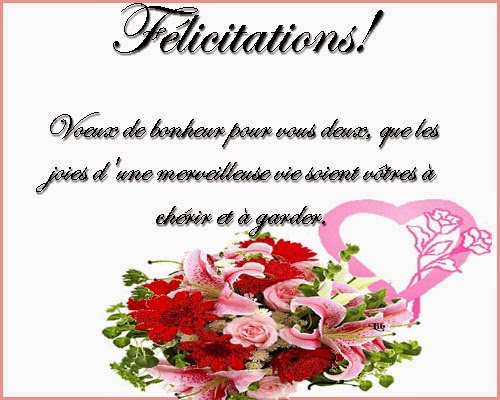 exemple texte felicitations mariage