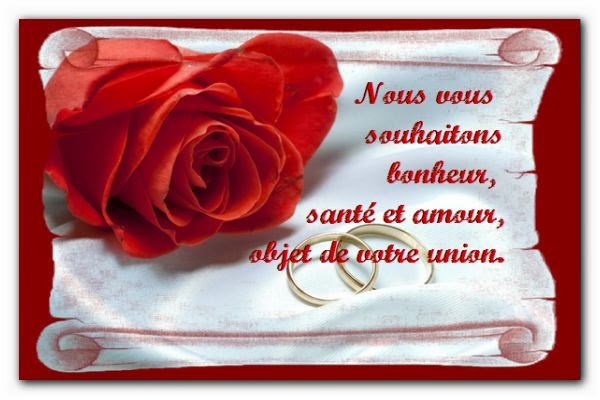 exemple texte felicitations mariage