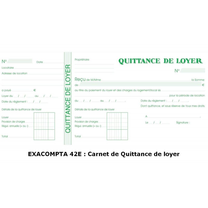 exemples quittances loyer