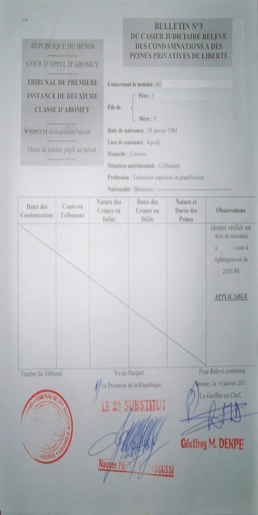extrait casier judiciaire maroc