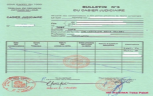 extrait casier judiciaire maroc