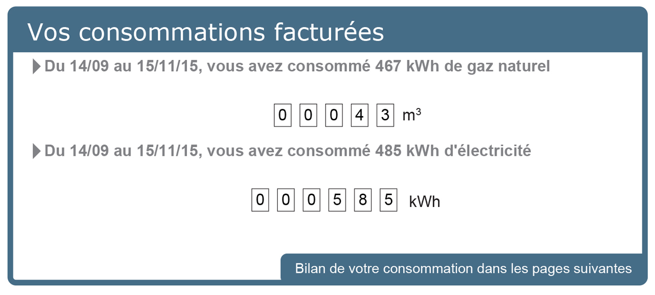 facture de gaz