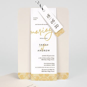 faire part mariage invitation