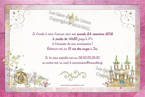 faire part pour anniversaire