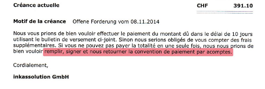 faire une reconnaissance de dettes