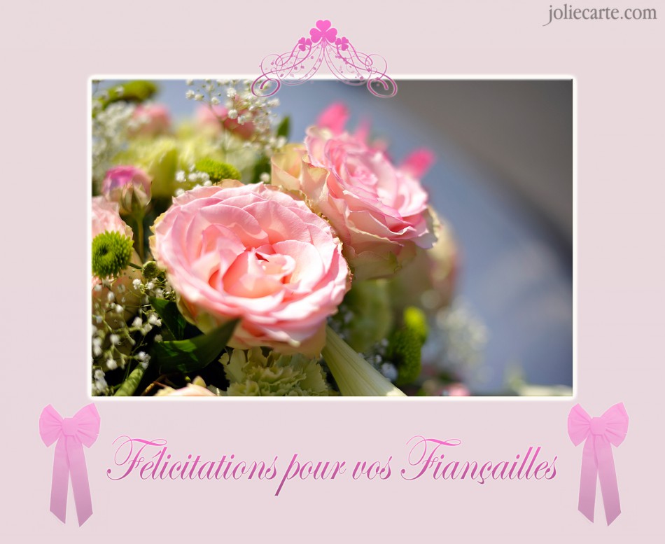 felicitation fiancailles gratuit