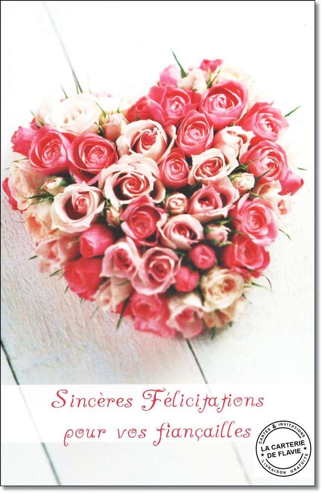 felicitation fiancailles gratuit