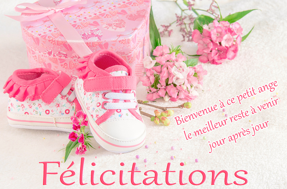 felicitation pour une naissance gratuite