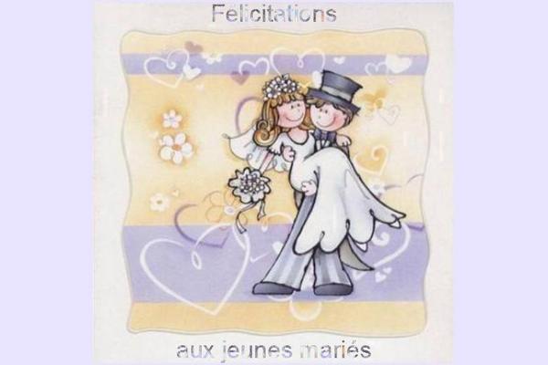 felicitations aux nouveaux maries