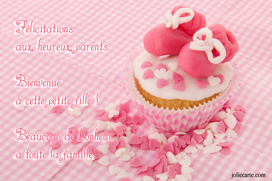 felicitations de naissance fille