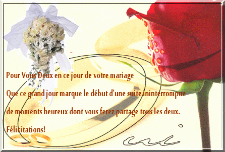felicitations parents pour mariage