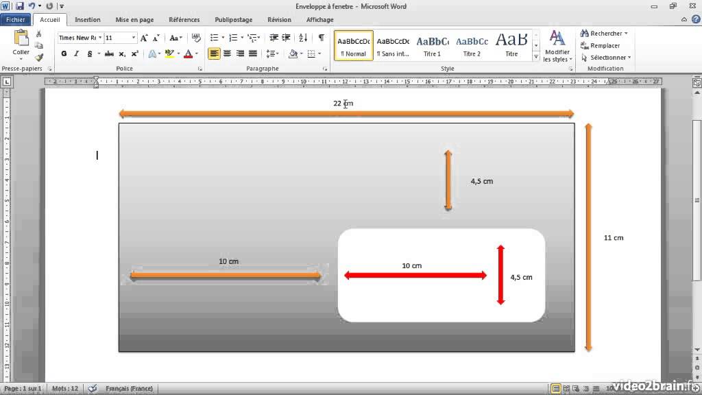 format lettre word 2010