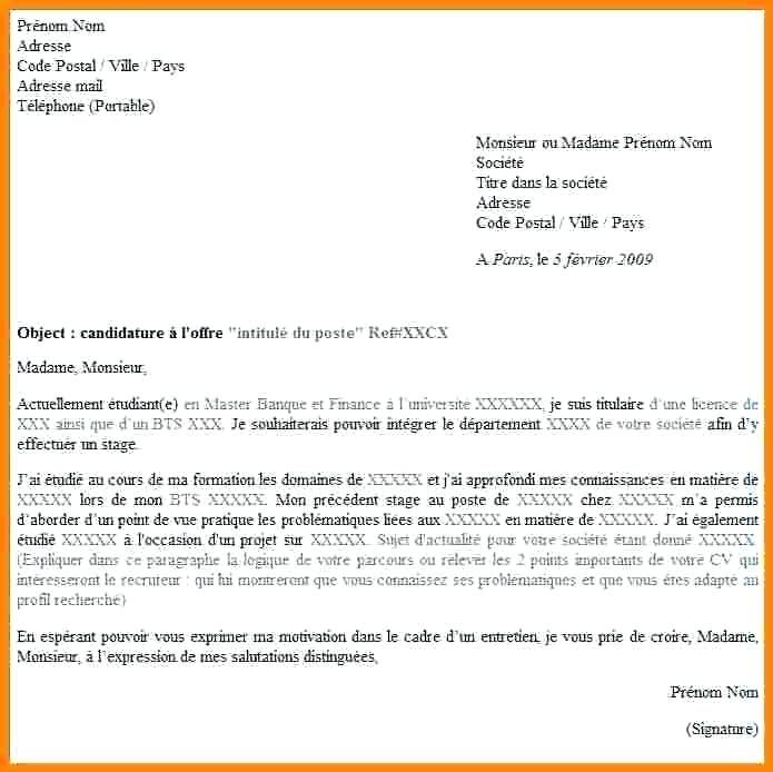 format lettre