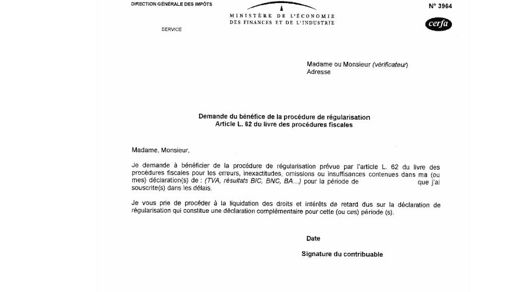 formulaire demande rattachement impots