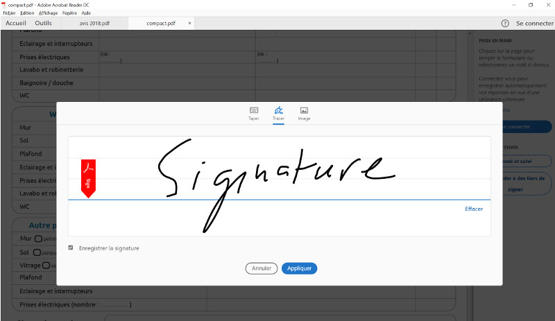 formulaire etat des lieux contradictoire