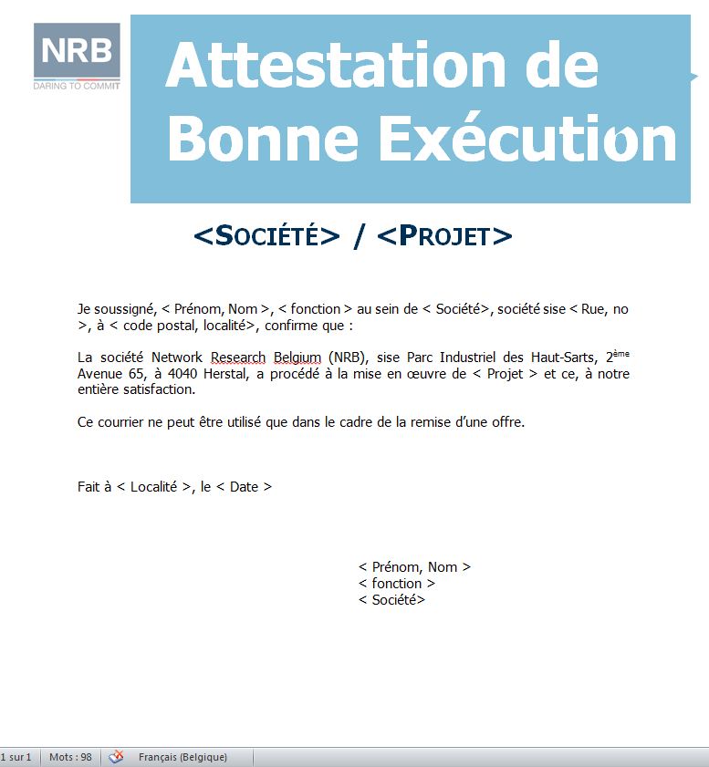 formulation attestation