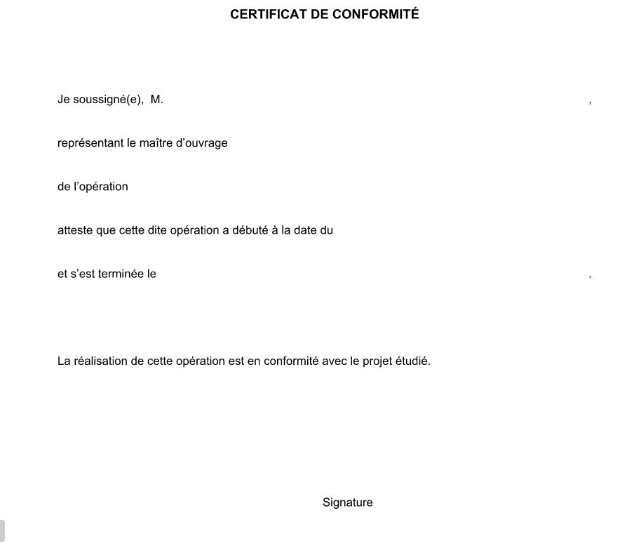 formulation attestation