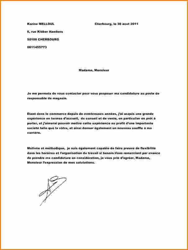 formulation lettre de motivation