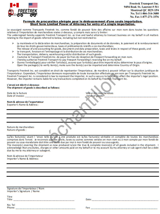 formule de procuration