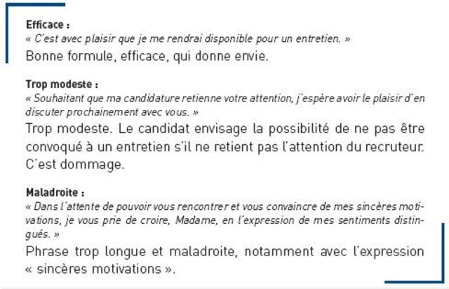 formule juridique de fin de lettre