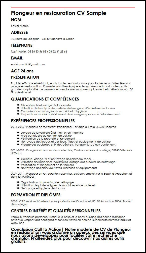 formule pour cv