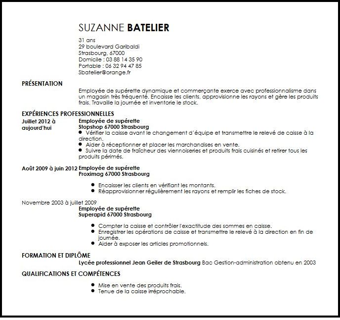 formule pour cv