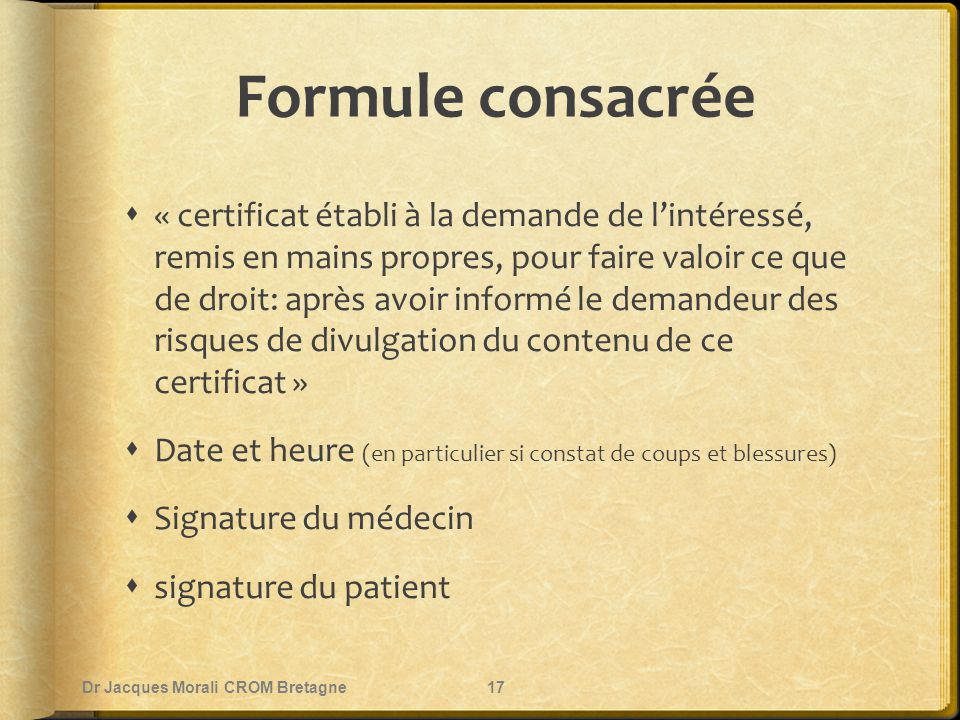 formule pour faire valoir ce que de droit